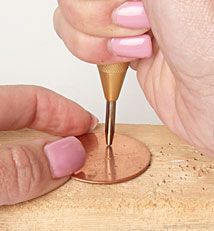 Using center punch